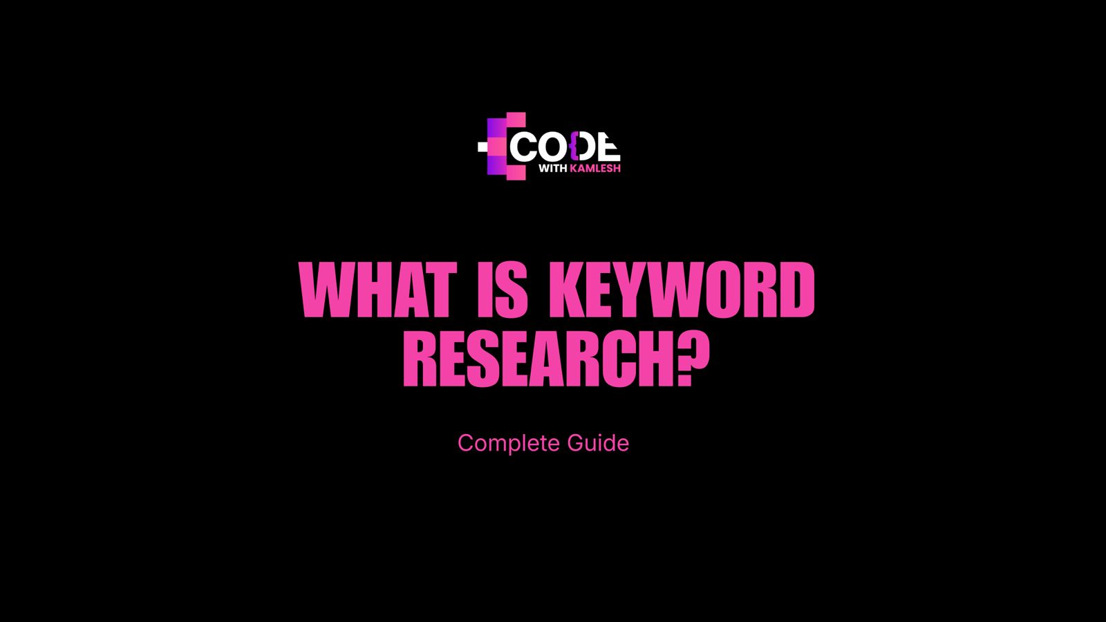 What Is Keyword Research?